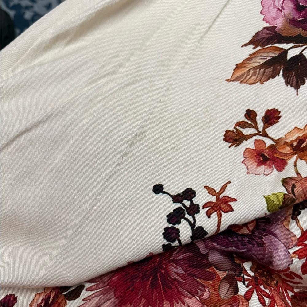 SOFT SURROUNDINGS Paulette floral shirt maxi dress Fall Festival Size Petite XS - Picture 11 of 11